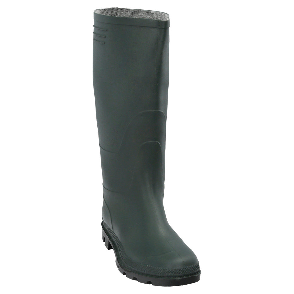 Tall green rubber boots size 46 (pair)