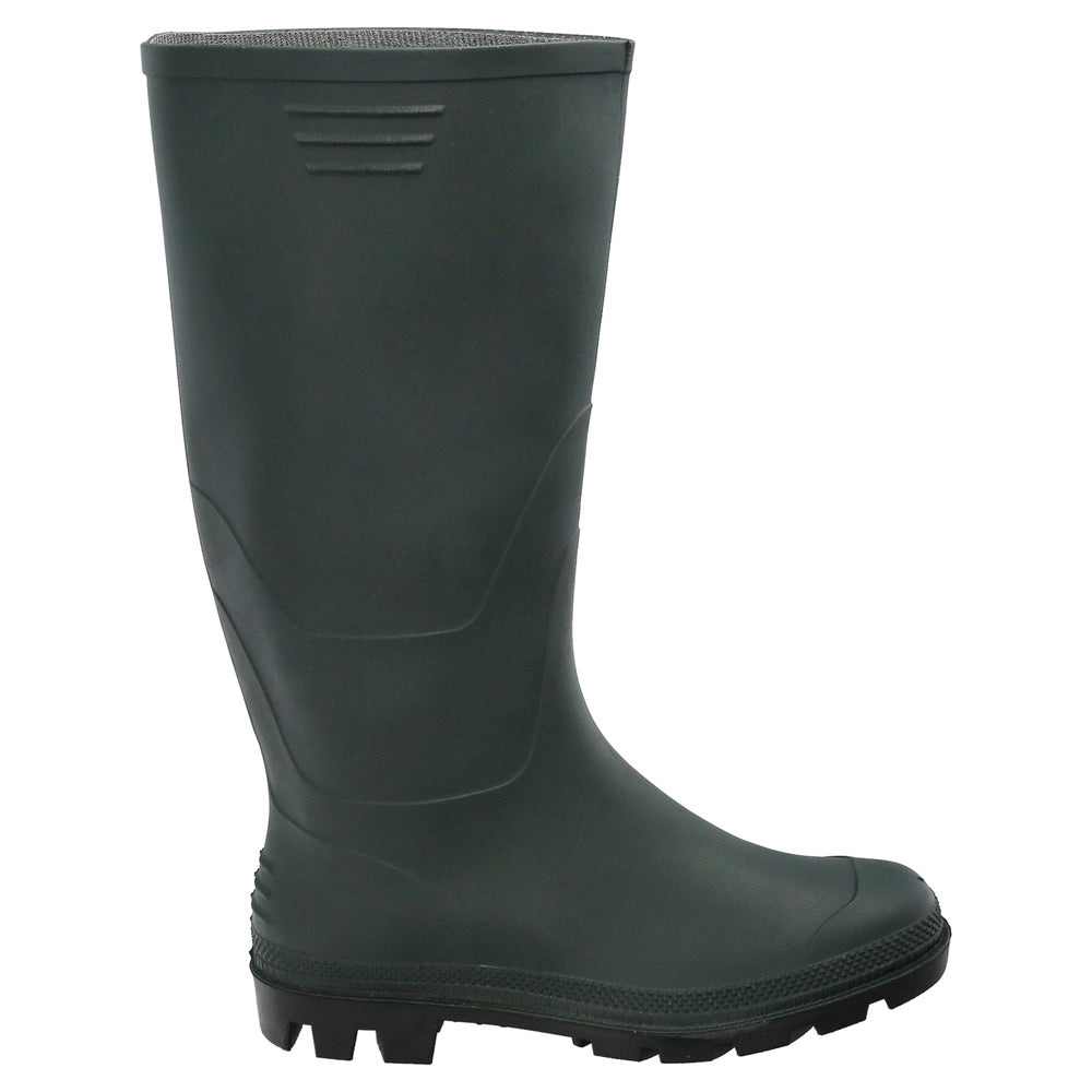 Tall green rubber boots size 38 (pair)