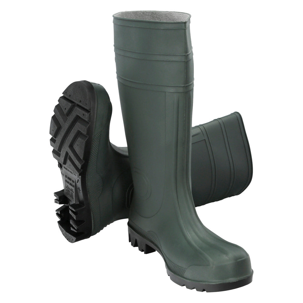 Green high safety rubber boots size 40 (pair)