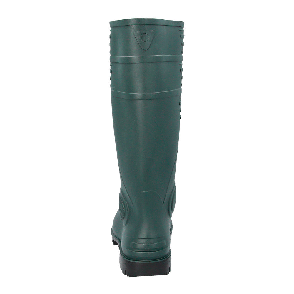 Tall green rubber safety boots size 43 (pair)