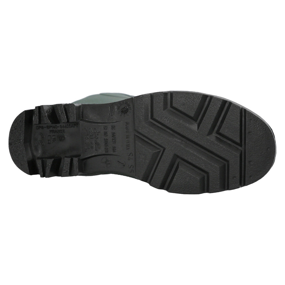 Green tall rubber safety boots size 44 (pair)