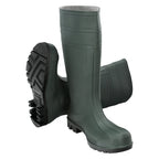Botas de segurança de cano alto em borracha verde, tamanho 46 (par)