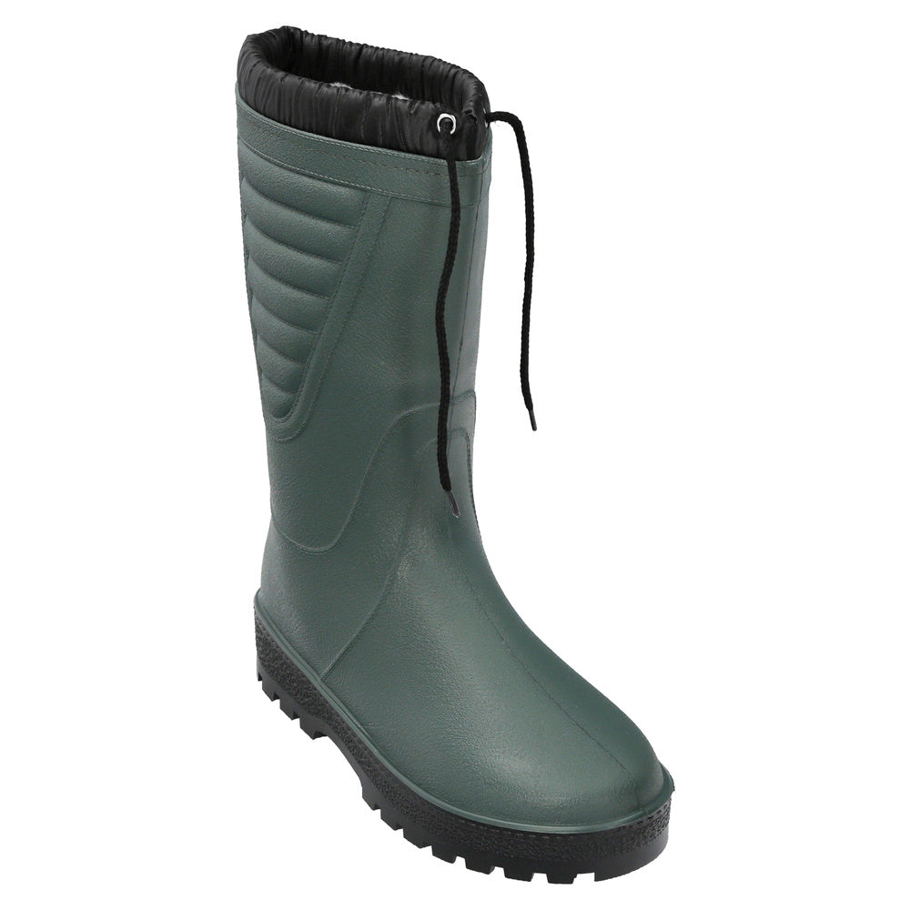 Tall green rubber winter boots size 43 (pair)