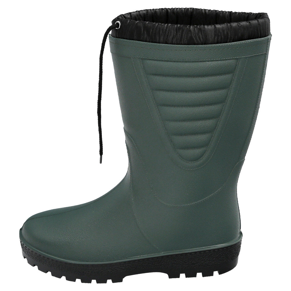 Tall green rubber winter boots size 46 (pair)