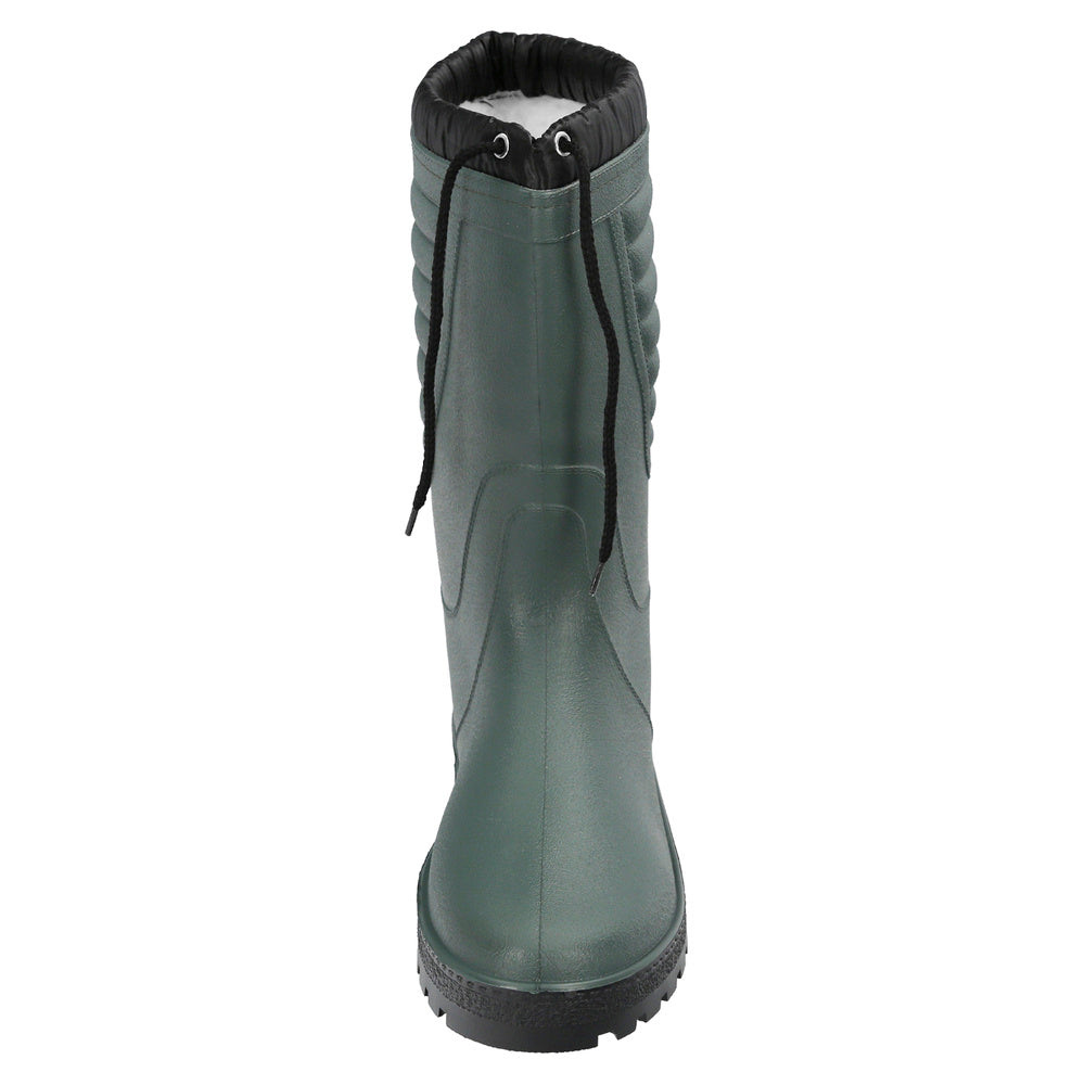 Tall green rubber winter boots size 80, size 47 (pair)