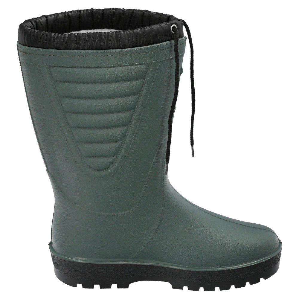 Tall green rubber winter boots size 80, size 47 (pair)