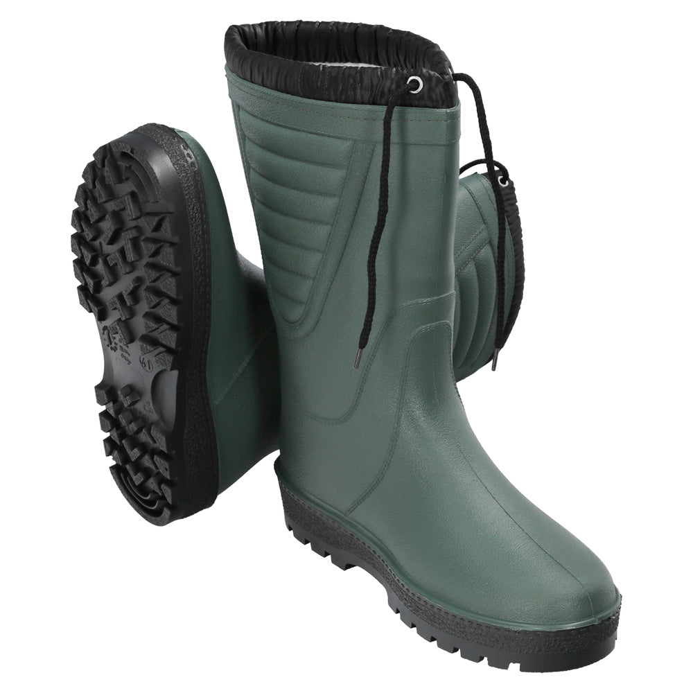 Tall green rubber winter boots size 80, size 47 (pair)