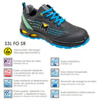 Deportiva seg. Maurer s3l modelo lapis antideslizante con suela y puntera antiperforación resistente a los hidrocarburos nº 41.