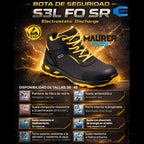 Botas seguridad maurer s3 modelo amerina antideslizante con suela resistente a los hidrocarburos. Talla 40.