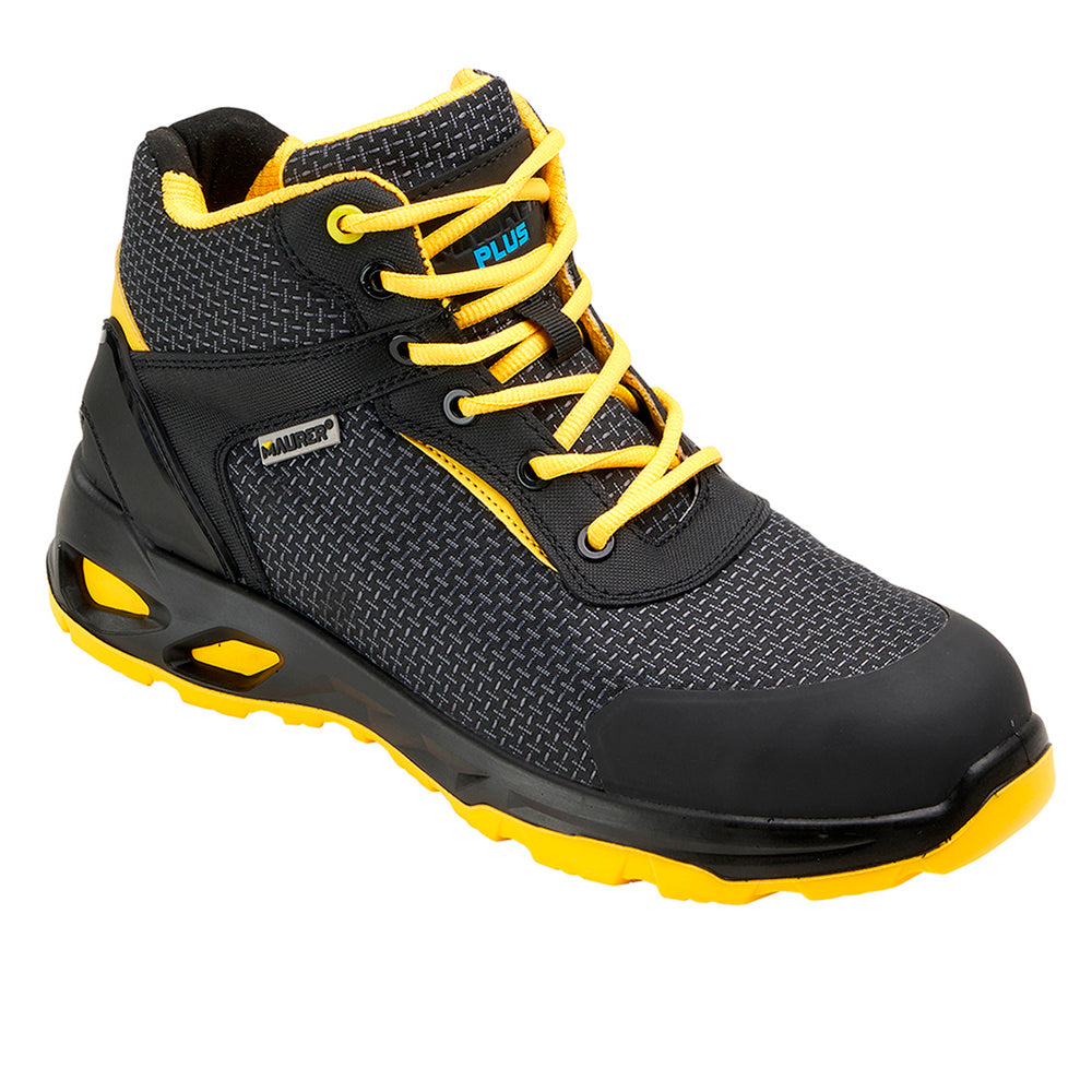 Botas seguridad maurer s3 modelo amerina antideslizante con suela resistente a los hidrocarburos. Talla 43.