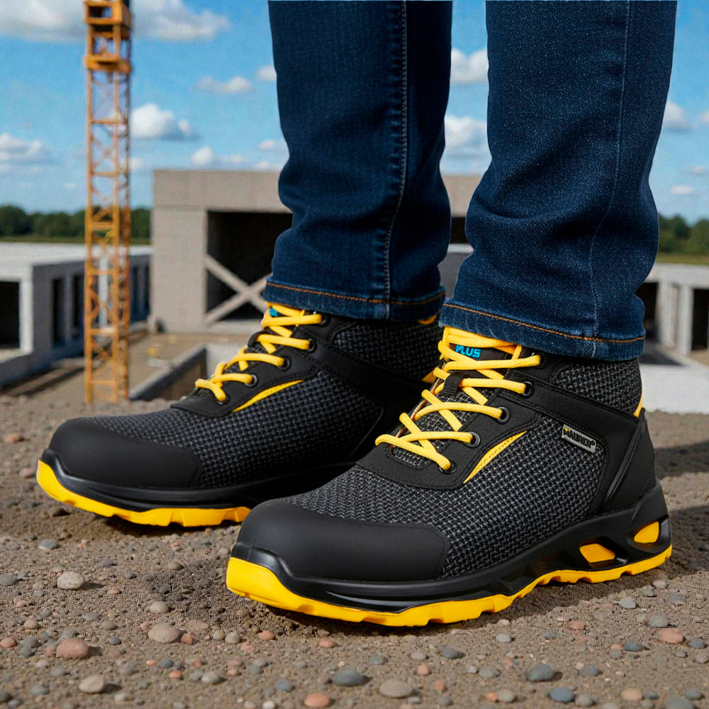 Botas seguridad maurer s3 modelo amerina antideslizante con suela resistente a los hidrocarburos. Talla 43.