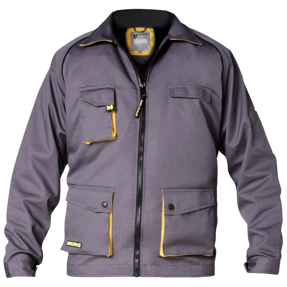 Chaqueta de trabajo gris/amarillo talla 56/58 xl