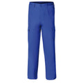 Pantalón de trabajo largo, color azul, multibolsillos, resistente, talla 56
