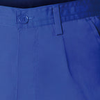 Pantalón de trabajo largo, color azul, multibolsillos, resistente, talla 60