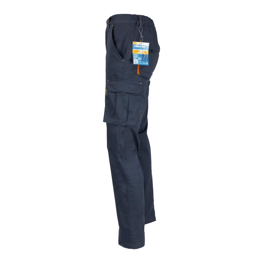 Pantalón trabajo talla 52 azul oscuro spandex