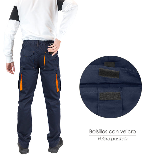 Pantalon trabajo talla 56 azul oscuro spandex