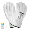 Guantes piel flor  10" c/colgador (par)