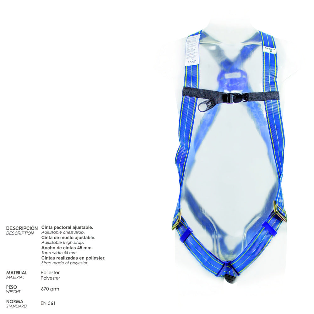 Fall arrest harness safety kit No. 1 (4 pieces) EN361