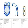 Fall arrest harness safety kit No. 1 (4 pieces) EN361