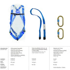 Fall arrest harness safety kit No. 1 (4 pieces) EN361