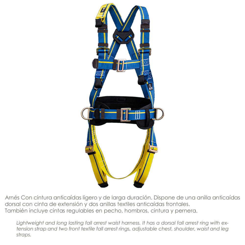 Fall arrest harness safety kit no. 2 (7 pieces) EN361