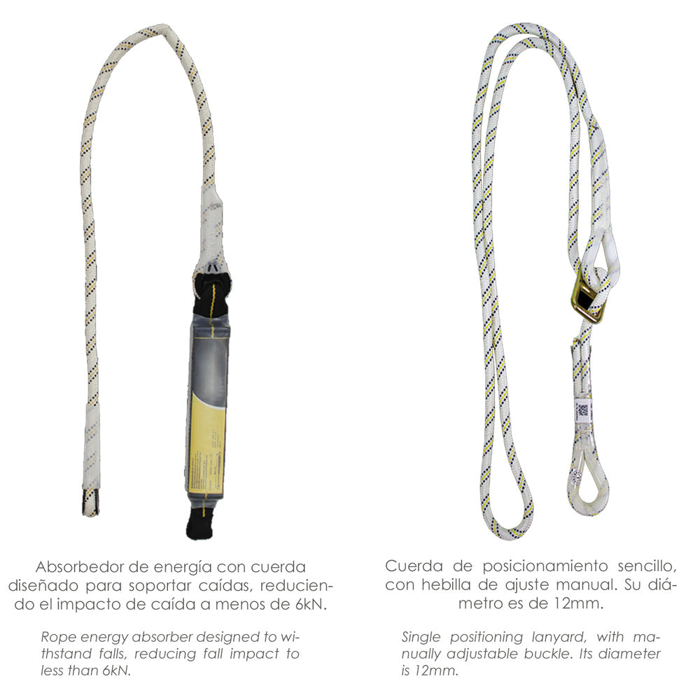 Fall arrest harness safety kit no. 2 (7 pieces) EN361