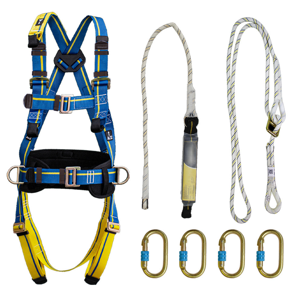 Fall arrest harness safety kit no. 2 (7 pieces) EN361