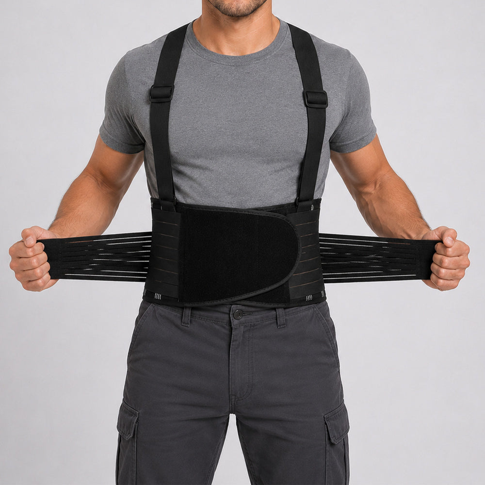 Faja lumbar con tirantes      talla   l/xl