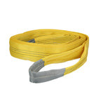Eslinga plana doble banda 3.000 kg. Factor seguridad 7:1, longitud: 5 metros ancho 9 cm 100% poliéster. Color amarilla