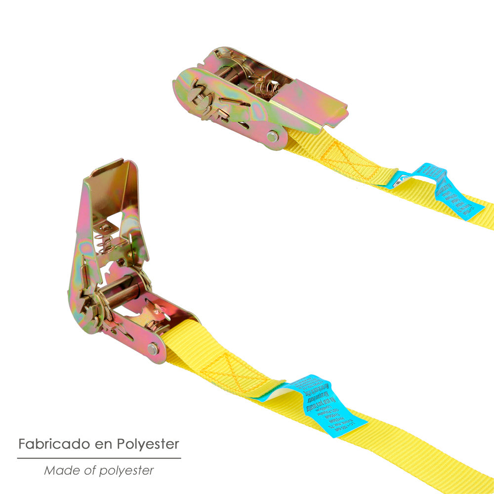 Cinta de amarração com roquete de 4 metros x 25 mm, trinco metálico automático, correia, eslinga de mercadoria, correia de fixação