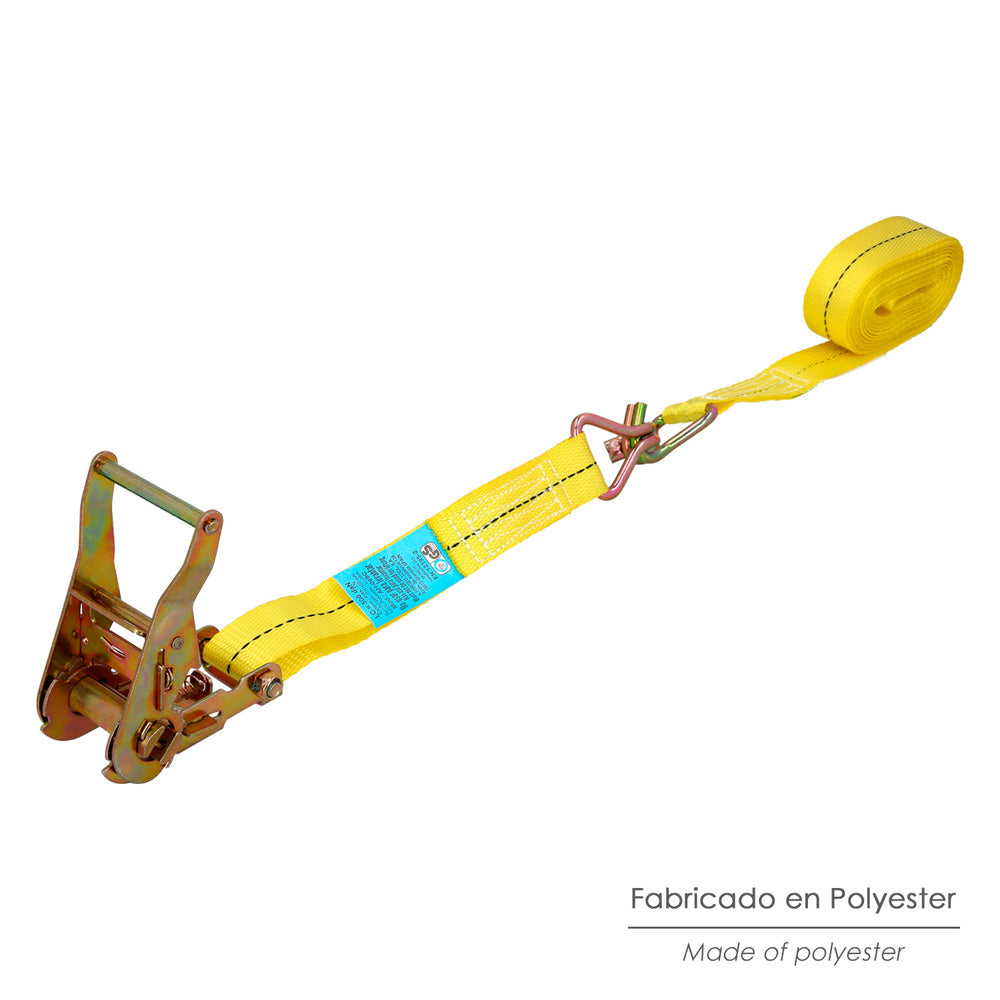 Cinta de amarração com roquete 6 metros x 38 mm roquete metálico automático, fita, eslinga mercadoria, correia de fixação