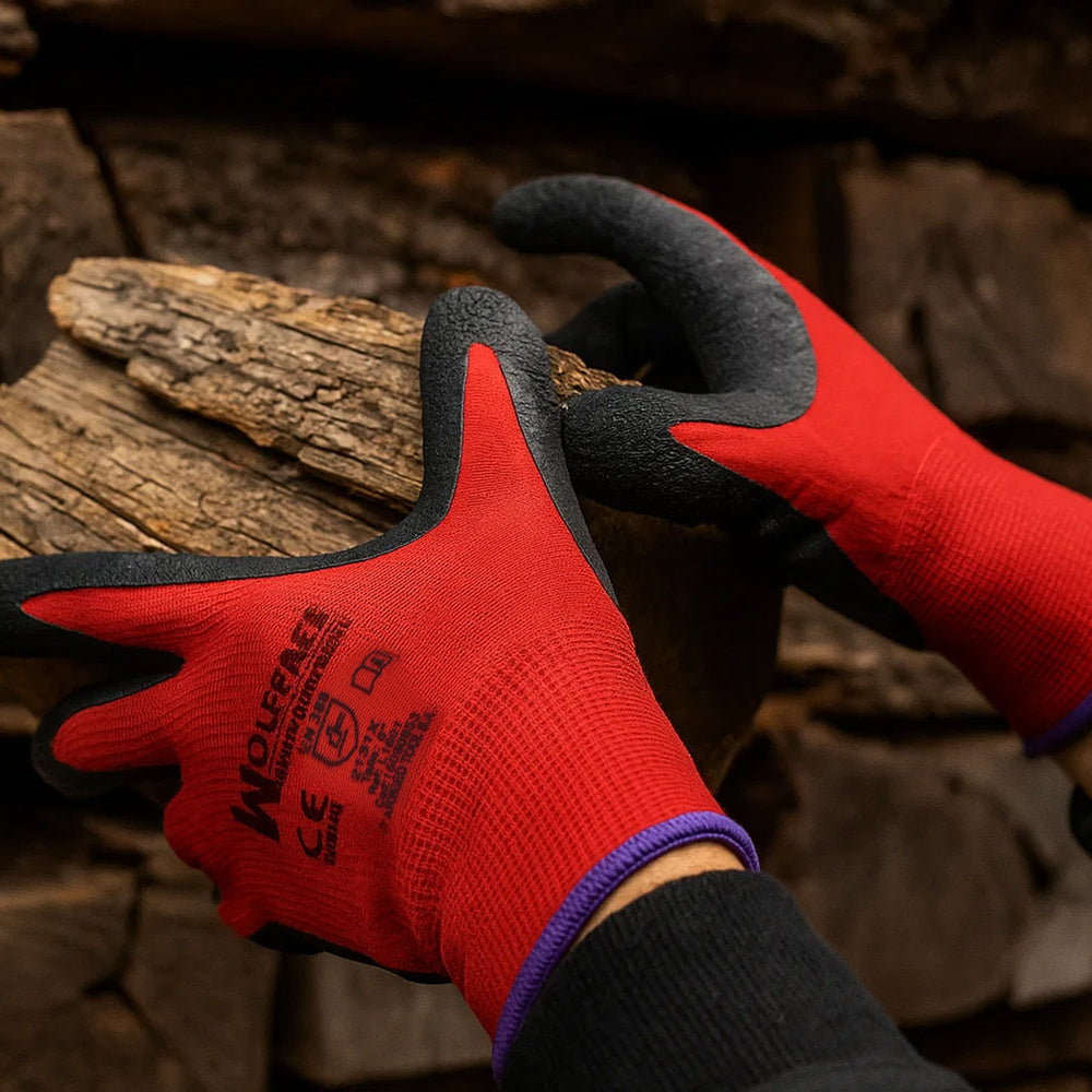 Latex/nylon gripflex gloves, size 11" (pair)