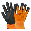 Luvas de nylon com palma em espuma e pontos nitrilo touch 6" (par)