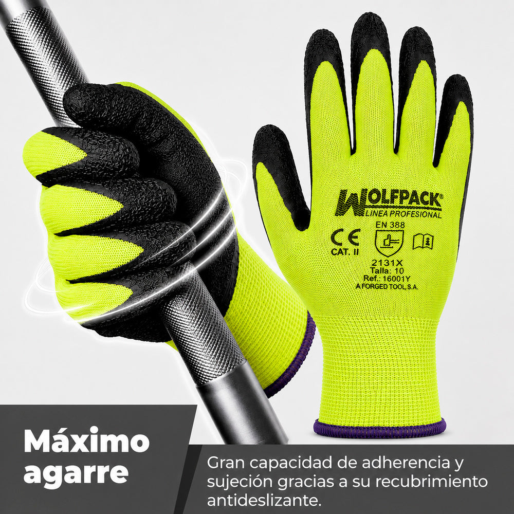 Soft foam latex gloves size 9" (pair)