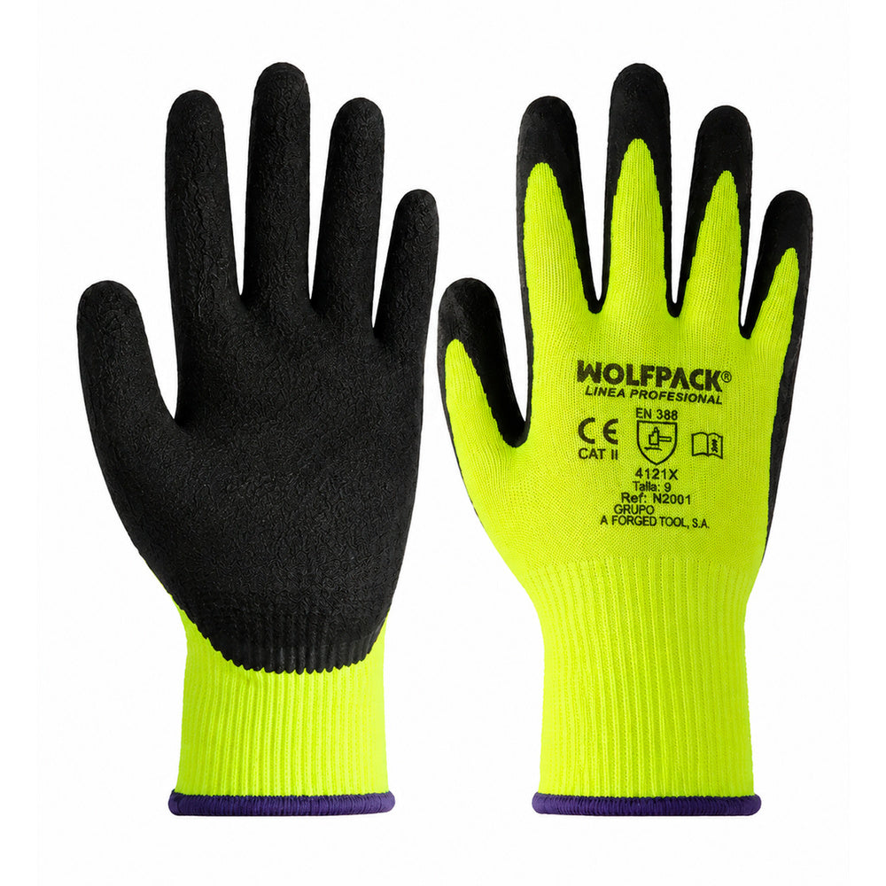 Latex soft foam gloves, size 10" (pair)