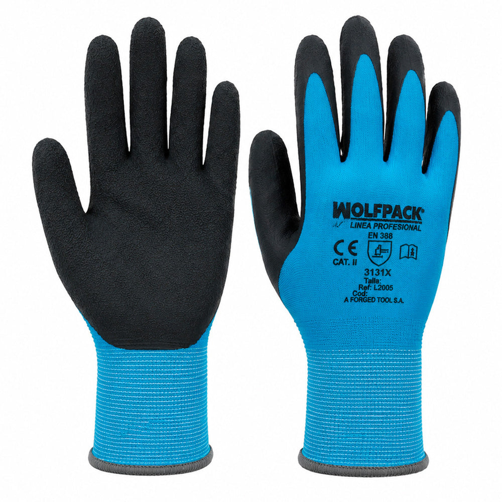 Guante látex foam impermeable 6" (par)