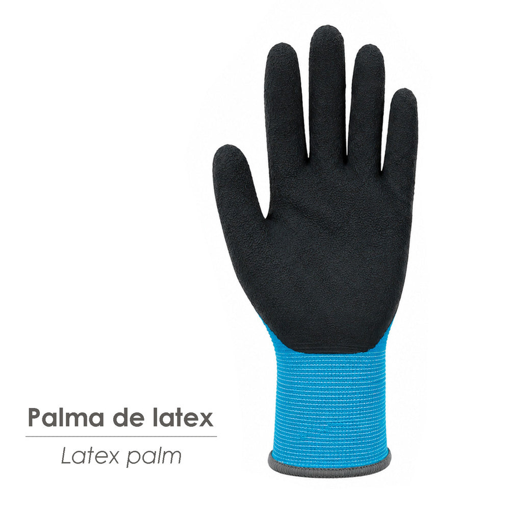 Guante látex foam impermeable 8" (par)