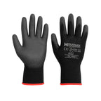 Polyurethane/polyester impregnated gloves 8" (pair)