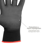 Polyurethane/polyester impregnated gloves 9" (pair)