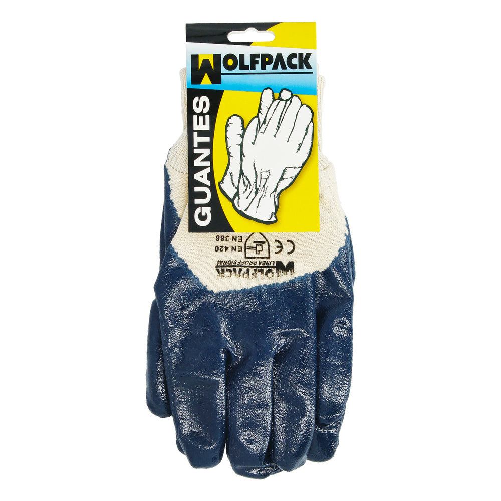 Nimax 8" heavy duty nitrile / canvas gloves (pair)