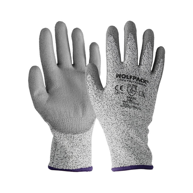 Guantes anticorte fibra de vidrio talla 6" (par)