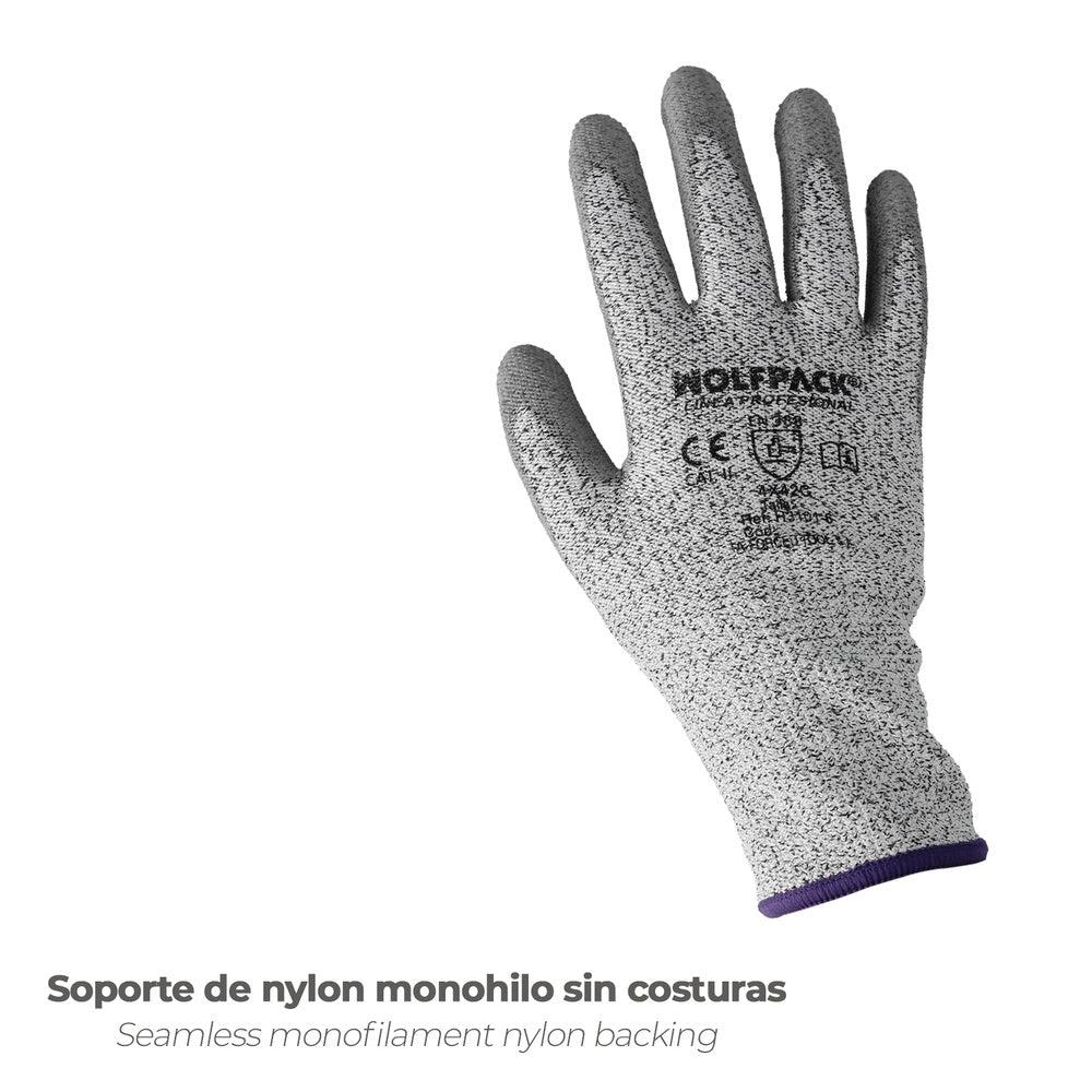 Anti-cut fiberglass gloves, size 6" (pair)