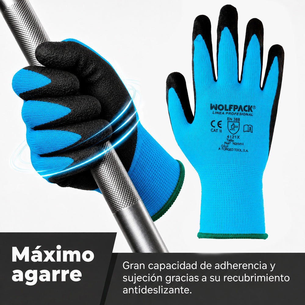Reinforced nitrile impregnated gloves size 6" (pair)