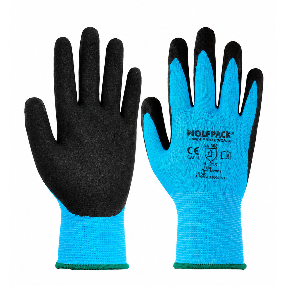 Reinforced nitrile impregnated gloves size 6" (pair)