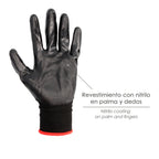 Nitrile/polyester impregnated gloves 8" (pair)