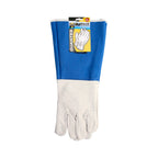 Guantes piel serraje largos 40 cm guante resistente, guante cómodo, guantes de trabajo, (par)