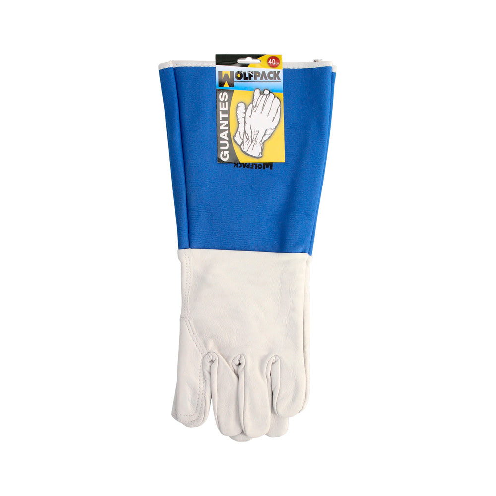 Long split leather gloves 40 cm resistant glove, comfortable glove, work gloves, (pair)