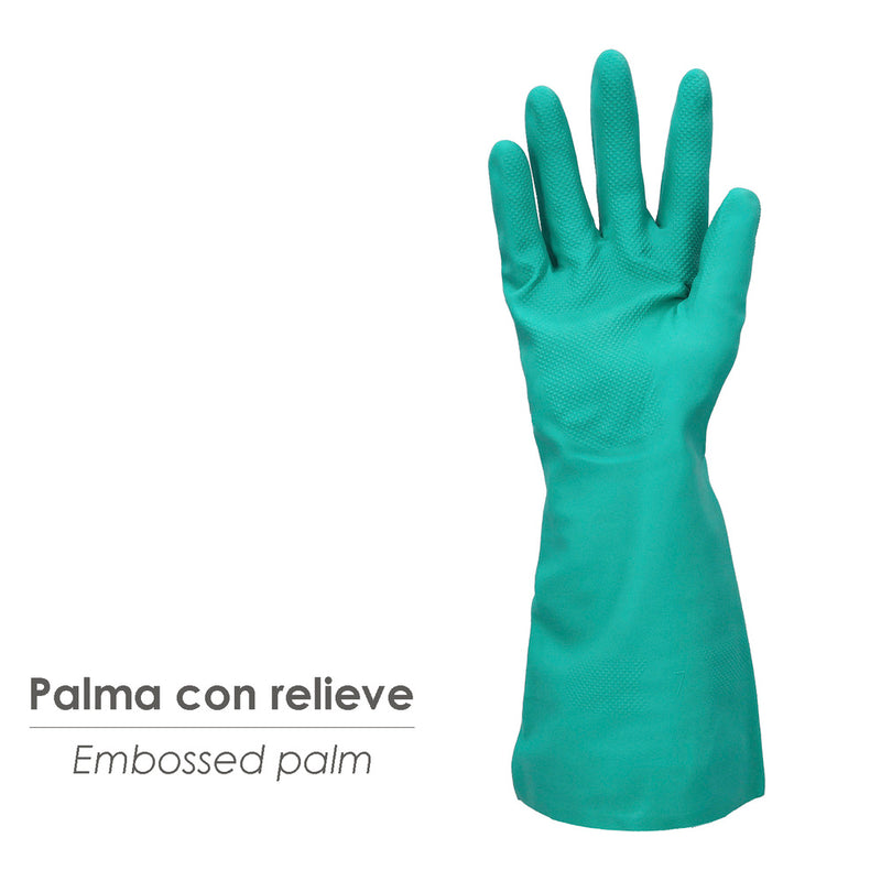 Guante nitrilo oil resistant talla s 7" (par)