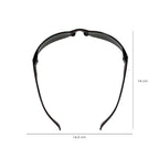 Gafas protección con patillas flexibles certificación en iso 16321. Lente color gris. Gafas protección gafas trabajo