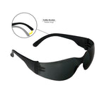 Gafas protección con patillas flexibles certificación en iso 16321. Lente color gris. Gafas protección gafas trabajo